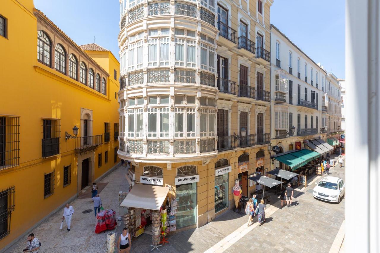 Luminoso Apartamento De Dos Habitaciones Con Vistas A Las Catedral Málaga Exteriör bild
