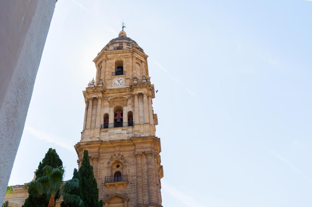 Luminoso Apartamento De Dos Habitaciones Con Vistas A Las Catedral Málaga Exteriör bild