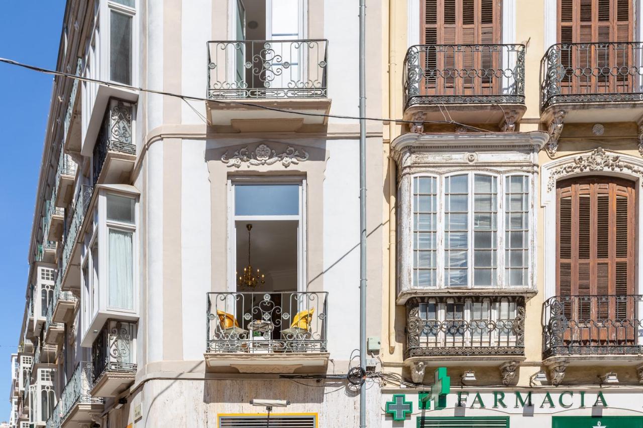 Luminoso Apartamento De Dos Habitaciones Con Vistas A Las Catedral Málaga Exteriör bild