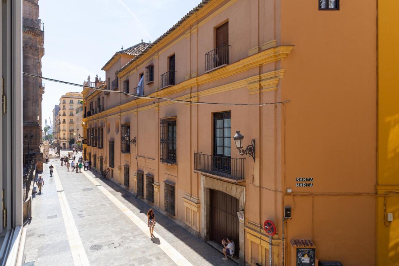 Luminoso Apartamento De Dos Habitaciones Con Vistas A Las Catedral Málaga Exteriör bild