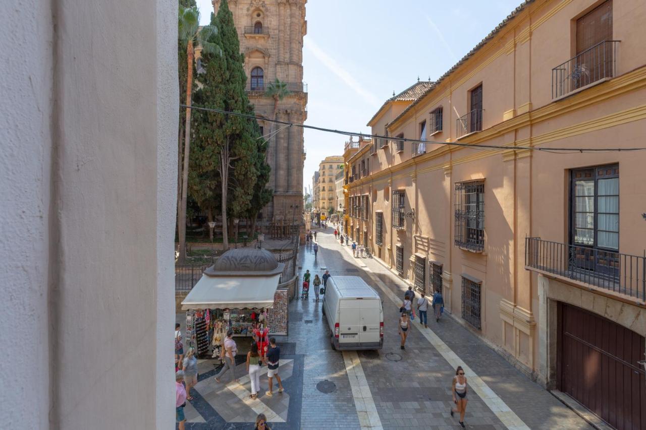 Luminoso Apartamento De Dos Habitaciones Con Vistas A Las Catedral Málaga Exteriör bild