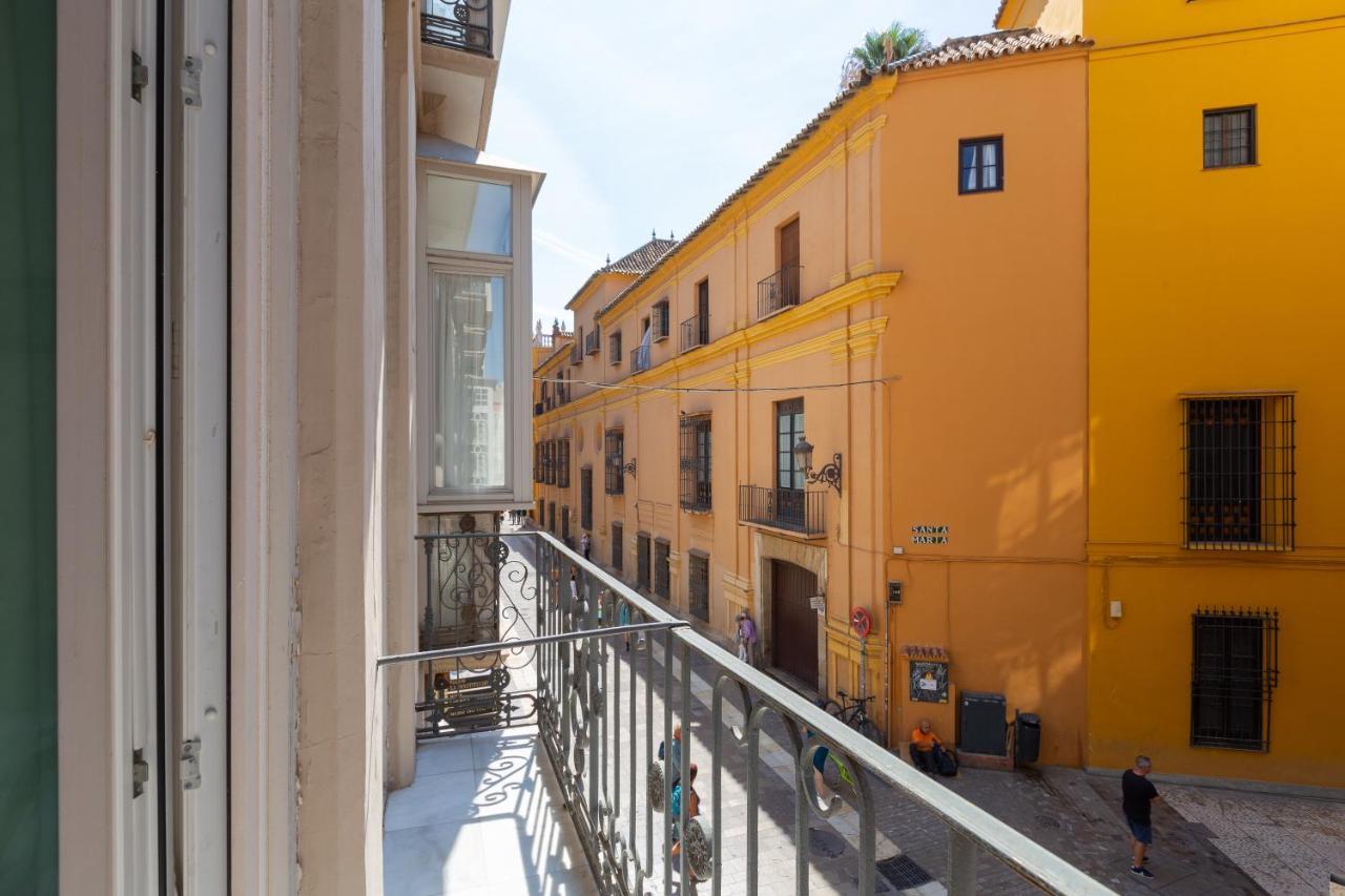 Luminoso Apartamento De Dos Habitaciones Con Vistas A Las Catedral Málaga Exteriör bild